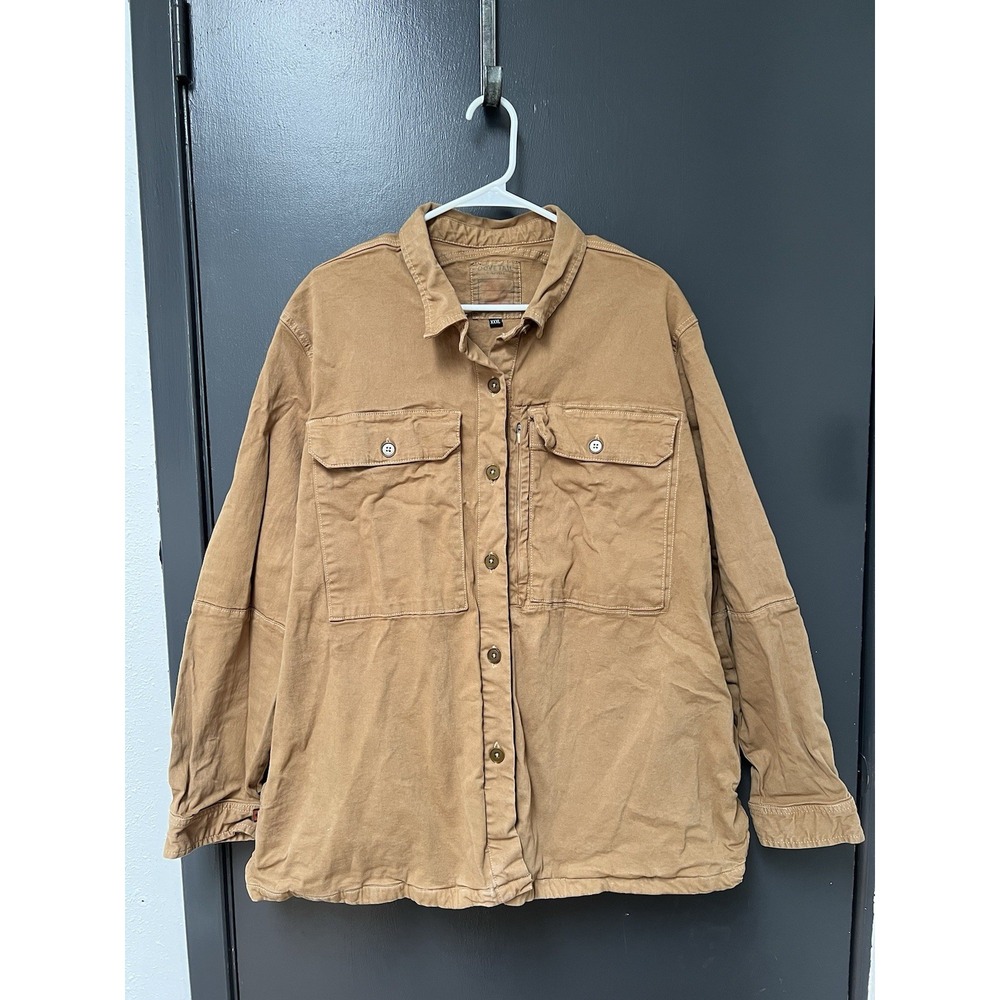 Dovetail Workwear Work Shirt Mens Sz XXXL Canvas Long Sleeve Button Up Jacket